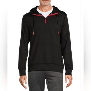 Spyder Active Pro Web 1/4 Zip Hooded Sweatshirt Mens Small Black